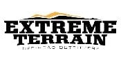 Extreme Terrain logo with bold black text and a stylized gold mountain above the words. The tagline â€œOffroad Outfittersâ€ appears in smaller letters below the main text.