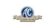 A circular blue and white logo with the letters AC in the center, above a beige ribbon banner that reads A Leading Ladies Org.